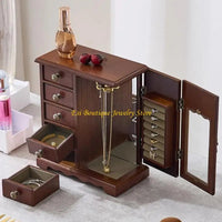 4XBE Necklace and Earring Storage Box Texture for Adding Charm to Your Space Good Vibrations