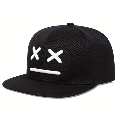 Fashion XX Smiling Face Embroidery Baseball Cap Cotton snapback Hats Adjustable Hip Hop Sport Hats Men Women Outdoor Sun hats Good Vibrations