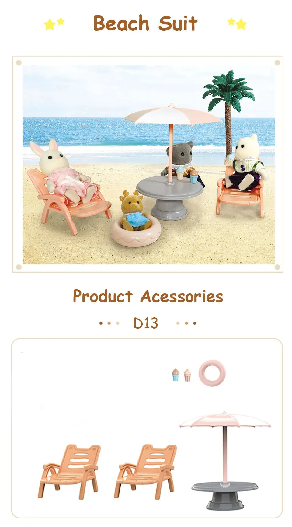 1:12 Miniature Furniture Forest Family Kitchen Toy Dining Table Dollhouse Accessories Bathroom Pretend Play For Girl Gifts Toys Good Vibrations