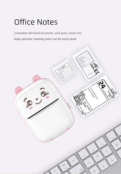 Mini Student Pocket Wrong Question Printer Meow Printer Thermal Photo Label Small Household Portable Cheap Good Vibrations
