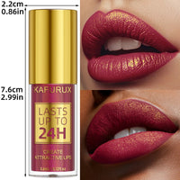 14 Colors Glitter Metallic Lip Glaze Shiny Long Lasting Lip Gloss Waterproof Liquid Lipstick Makeup Lip Oil Lip Tint Gifts for W Good Vibrations