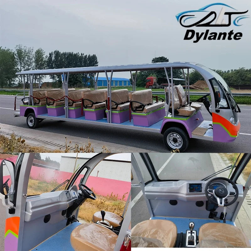 2025 Manufacturer Affordable New Electric Car Closed Tourist Bus 11 Seater Lithium Battery Electric Tour Bus Safe And Reliable Good Vibrations