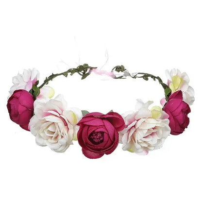 Bride bridesmaid Wreath Crown Festival Headband Good Vibrations