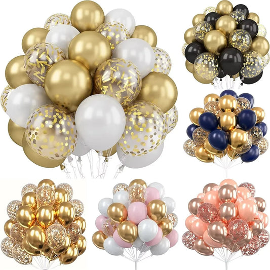 Metallic Balloons Birthday Decorations Baby Shower Happy Wedding Supplies Ball Child's Day Bar Mitzvah Photozone Mother Father Good Vibrations
