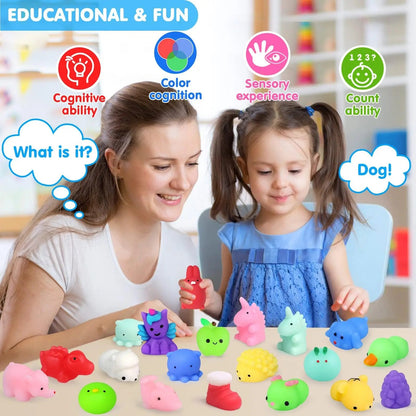 20/40/80Pc Squishies Mochi Squishy Toys Party Favors for Kids Mini Squishies Animal Stress Relief Toy School Birthday Gifts Good Vibrations