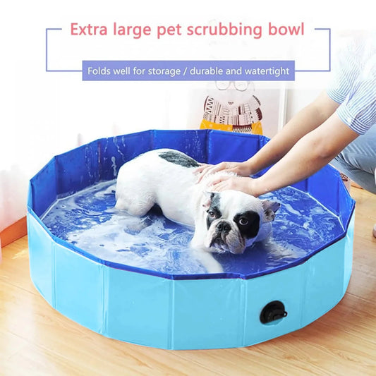 Foldable Portable Pet Swimming Pool Bathtub Indoor Outdoor Cold Water Bath Cleaning Bathtub Pet Accessories Good Vibrations