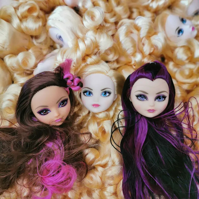Monstering High Doll Toy Head No Hair Doll  Heads DIY Plants Hair Head Doll Bald Heads Original Rare Collection Head Toys Good Vibrations