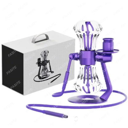 Diamond Gravity Hookah Shisha Pipes for Smoking Grass Chicha Sheesha Bowl Complete Kit Cachimbas 360°rotation Glass Кальян Set