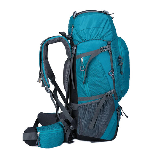 60L Waterproof Climbing Hiking Outdoor Backpack Women&Men Bag Camping Mountaineering Backpack Sport Bike Travel Bags Good Vibrations