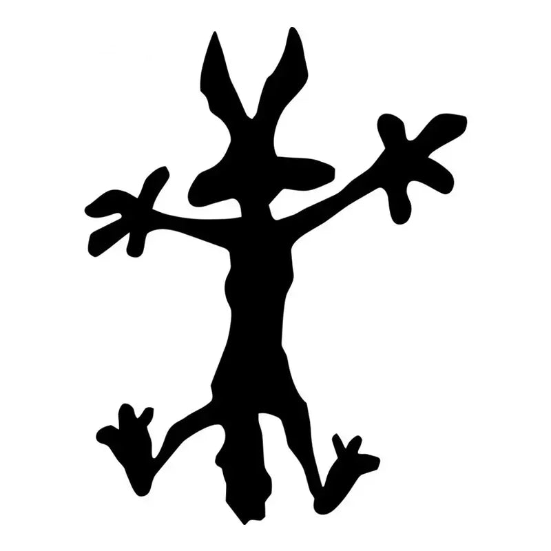 Car Sticker Sly Coyote Waterproof Auto Decors on Car Body Bumper Rear Window Laptop Vinyl Decals Good Vibrations