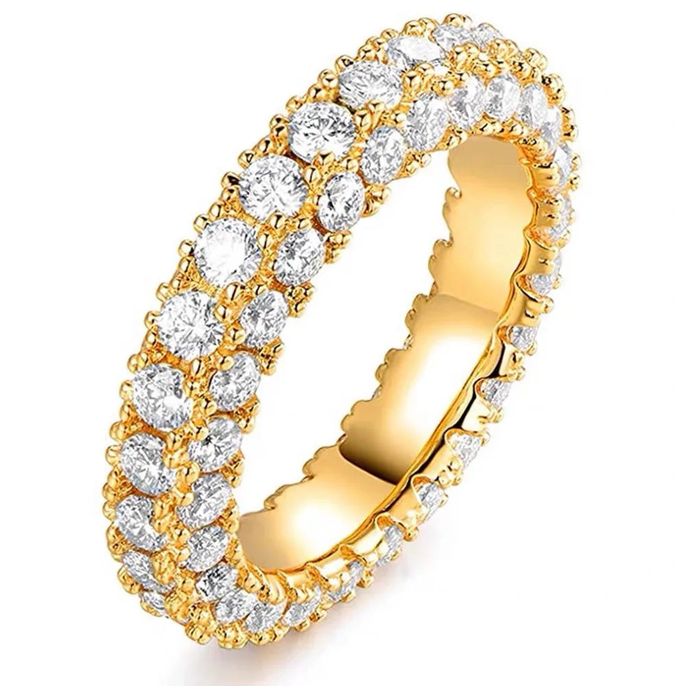Romantic Lovers Lab Diamond Ring 925 Sterling Silver Party Wedding Band Rings for Women Men Promise Engagement Jewelry Gift Good Vibrations