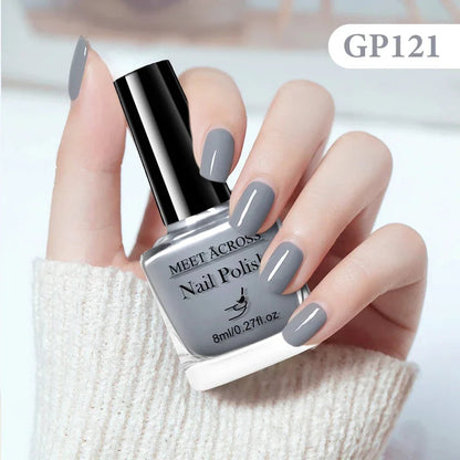 8ml Water-Based Nail Polish 48 Colors Long Lasting Quick Drying No Need of Lamp to Cure Nail Supplies Vernis for Nails Manicure Good Vibrations