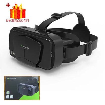 VR Glasses Virtual Reality Headset Viar Devices Helmet 3D Lenses Smart Goggles For Smartphones Phone Mobile Gogle Game Accessory Good Vibrations