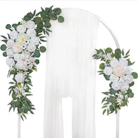 Artificial Flower Wedding Arch Door Frieze Decoration Bohemian Large Flower Pendant Wedding Ceremony Christmas Door Floral Decor Good Vibrations