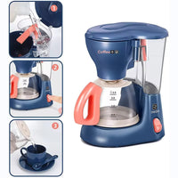 Mini Household Appliances Kitchen Toys Pretend Play Set with Coffee Maker Blender Mixer and Toaster for Kids Boys Girls Gifts Good Vibrations