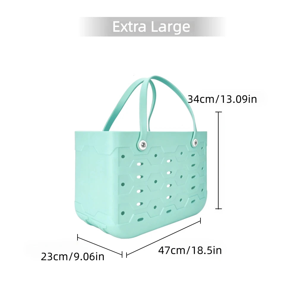L/M/S multifunctional EVA tote bag, suitable for beach, swimming pool, gym and other occasions, suitable for both men and women Good Vibrations