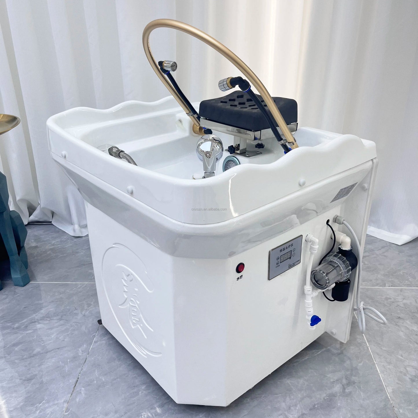 Hair Spa Equipment Head Spa Shampoo Basin Set Massage Multifunctional Fumigable Hydrotherapy Circulating Shampoo Sink Good Vibrations