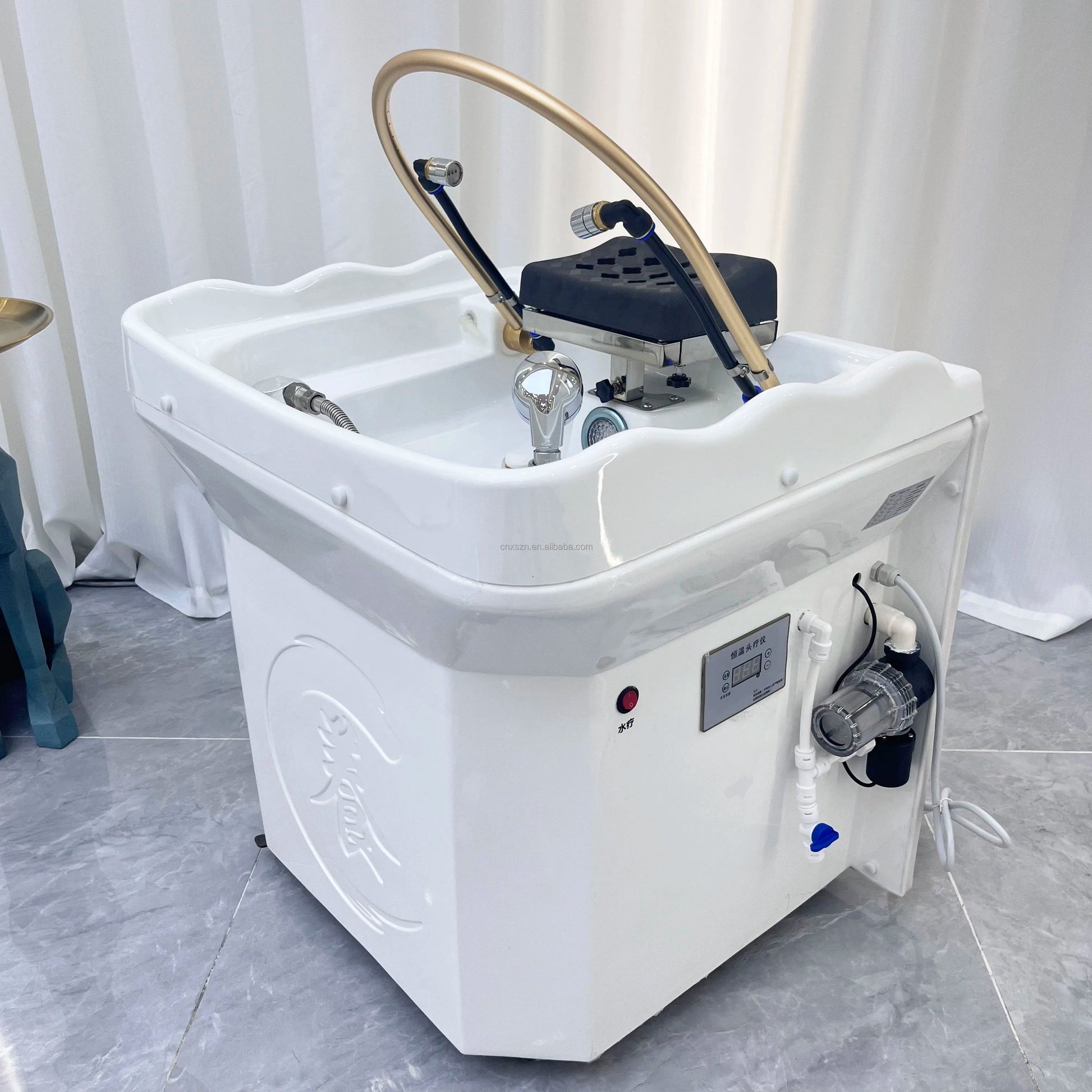 Hair Spa Equipment Head Spa Shampoo Basin Set Massage Multifunctional Fumigable Hydrotherapy Circulating Shampoo Sink Good Vibrations