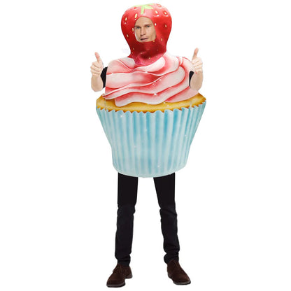 Halloween Outfits Costume Women Funny Delicious Food Clothing Cosplay Apparel Accessories For Birthday Party Cake Costume Good Vibrations