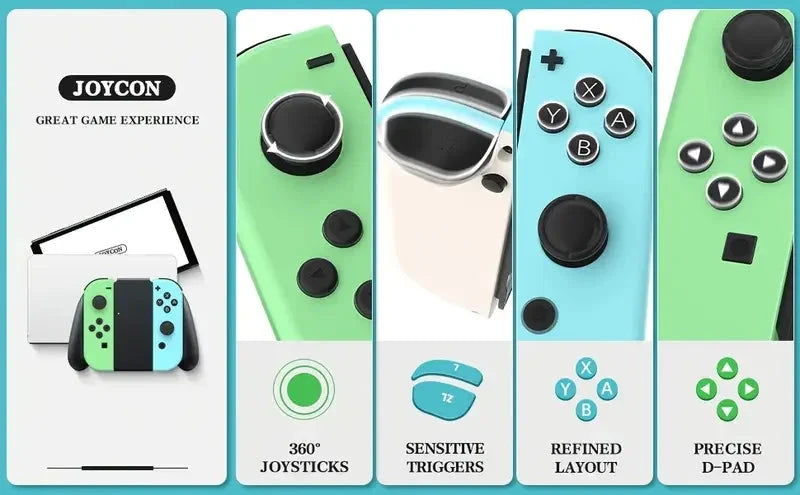 Joy con wireless Switch Control Joycon Controller with Dual Vibration Joystick Gamepad For switch video game consoles Accessorie Good Vibrations