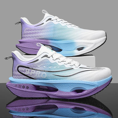 Summer Men's Running Shoes New Professional Carbon Plate Sports Training Shoes Outdoor Non-slip Shock-absorbing Tennis Shoes Good Vibrations