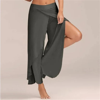 Women's Pants Sexy Crossover Sexy Wide-legged Yoga Pants Good Vibrations