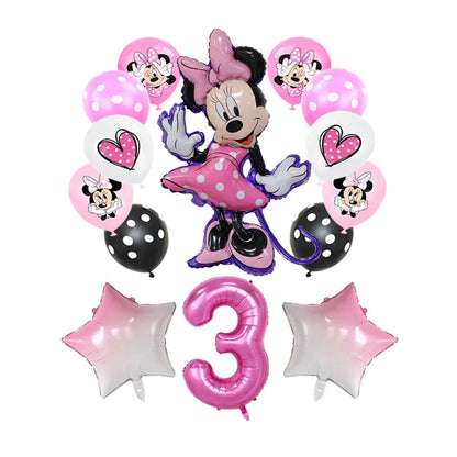 Disney Pink Minnie Mouse One Year Old Birthday Party Supplies Cup Plate Kids Girl Birthday Party Decor Disposable Tableware Set Good Vibrations