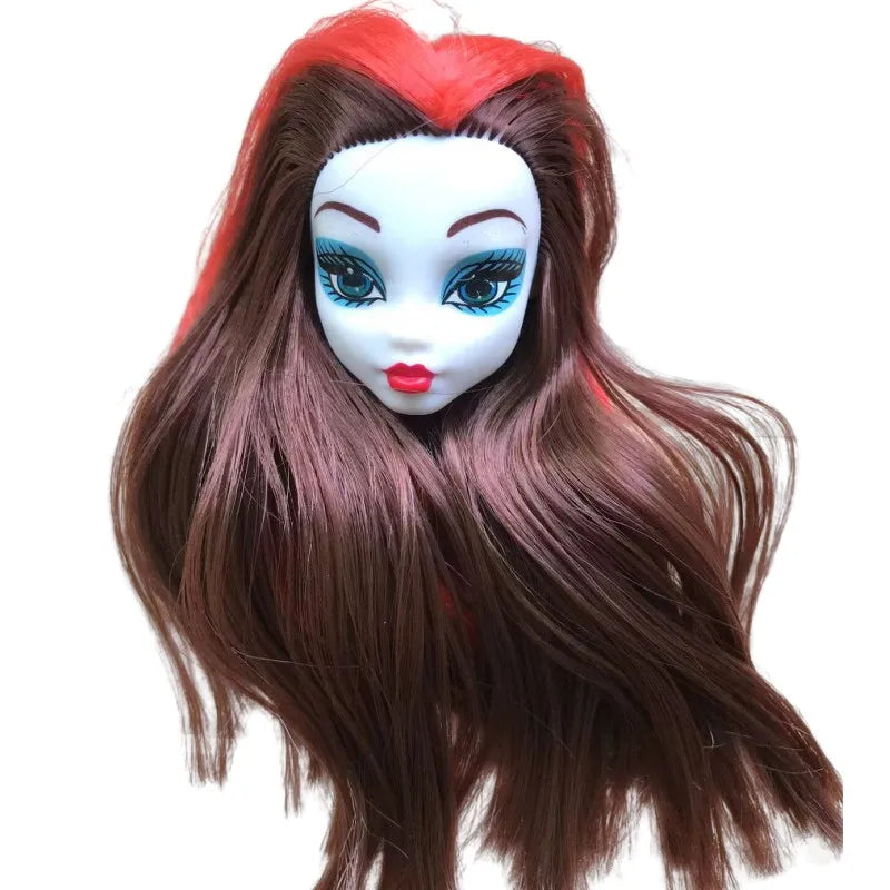 Monstering High Doll Toy Head No Hair Doll  Heads DIY Plants Hair Head Doll Bald Heads Original Rare Collection Head Toys Good Vibrations