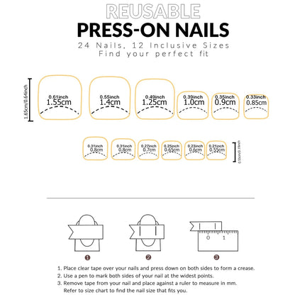 24pcs French Fake Toenails Pink Gradient Full Cover Short Square Toe Nails Foot Nails Tips for Women Girls Good Vibrations