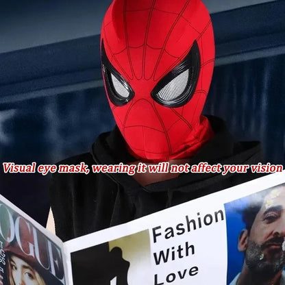 Spider Man Telecontrol Blink Masks Cosplay Helmet Moving Eyes Model Party Props Elastic Toys Adults Kids Halloween Christma Gift Good Vibrations