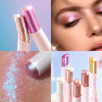 Jelly Eyeshadow Highlight Stick, Glitter Shimmer Long-Lasting High Pigment, Valentine's Day Party Beach Travel Holiday Good Vibrations