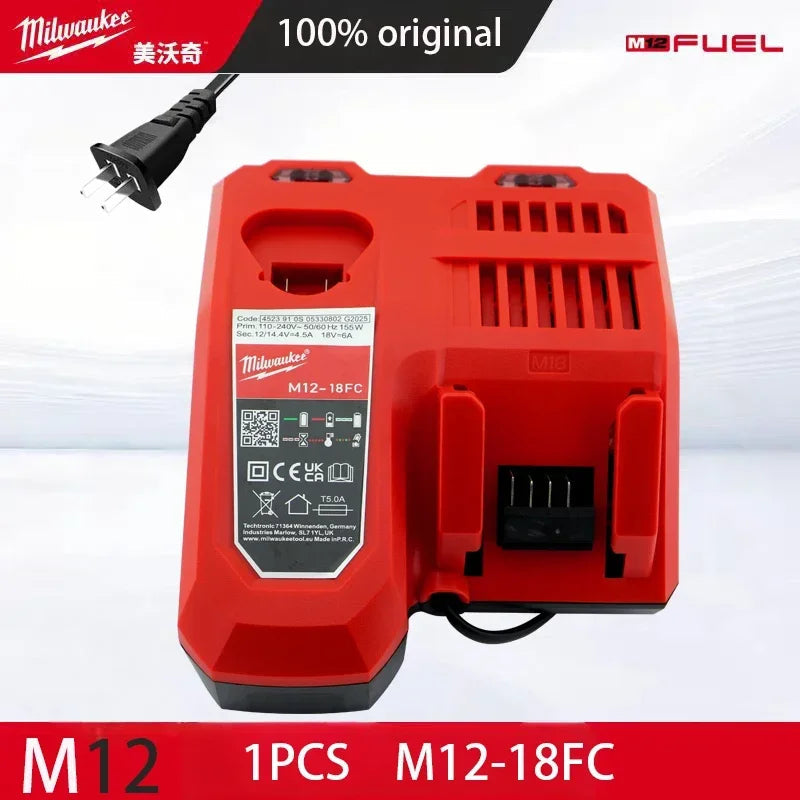 Milwaukee 12V Battery, Comes with Packaging Color Box  12V Battery M12B6 6000mAh  Rechargeable tool battery M12 Hot Promotion Good Vibrations