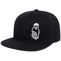 Unisex Skeleton Fingers Embroidery Hip-hop Hats Spring Autumn Outdoor Adjustable Casual Baseball Caps Sunscreen Hat Good Vibrations