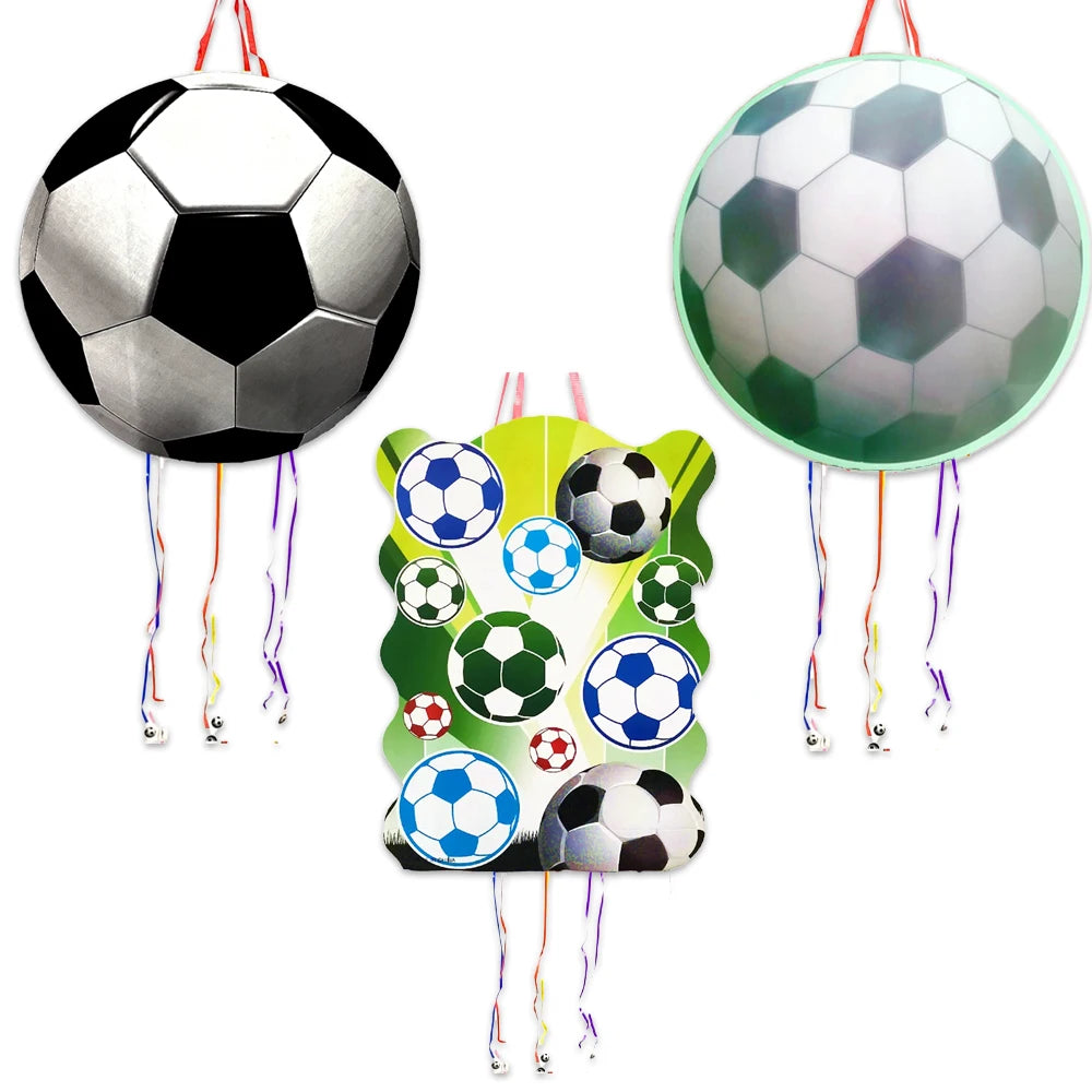 1pcs/lot Cute soccer Football Birthday Party Deco Piñata Event piñata cumpleaños infantil Girls Boys Kids Favors DIY Pinata Good Vibrations