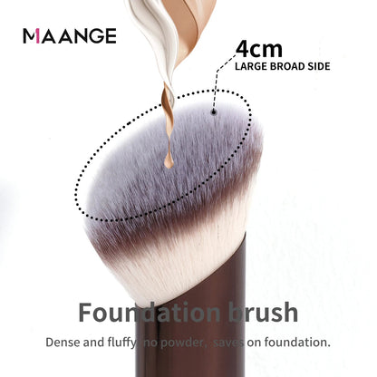 MAANGE 1PCS Makeup Brushes Angled Foundation Buffing Brush Concealer Brush Cosmetic Makeup Tools Soft Hair Oblique Makeup Brush Good Vibrations
