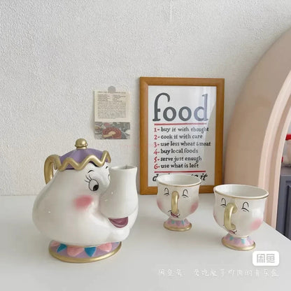 Disney Teapot Cute Cartoon Beauty And The Beast Coffee Pots Mug Mrs Potts Chip Cup Tea Cup Pots One Tea Sets Droshipping Good Vibrations Adult Super Store