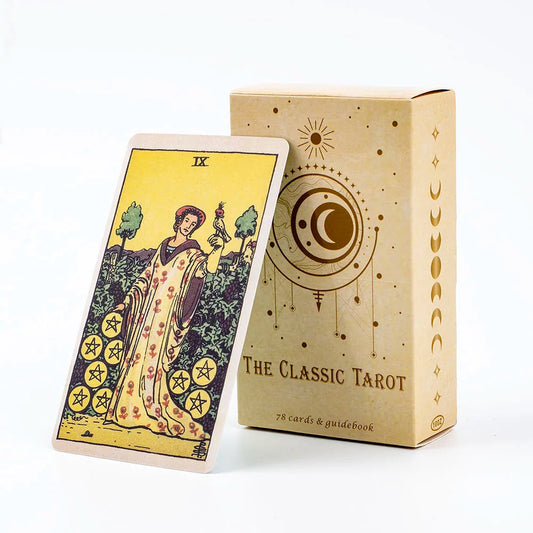 The Classic Tarot Cards Deck 78Pcs For Easy Beginners Fate Fortune Telling Party Tabletop Board Game Toy Good Vibrations