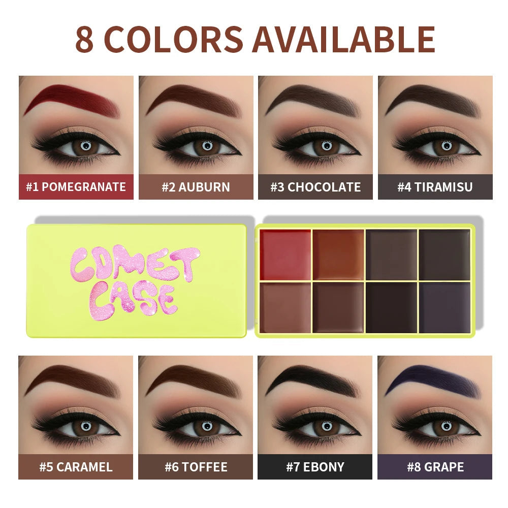 8Colors Highlight/Brow/Blush Palett Enhance Facial Three-dimensional Makeup Shimmer Waterproof Makeup Tool Cosmetic Good Vibrations