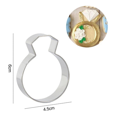 Bride To Be Mr Mrs Wedding Cookie Cutter Stamp Love Biscuit Embossed Mould Bridal Shower Party DIY Fondant Cake Decorating Tools Good Vibrations