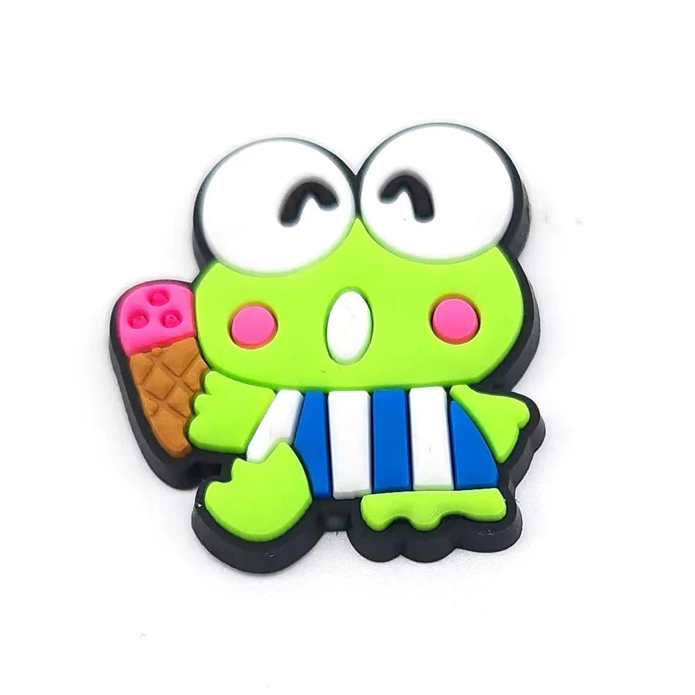 Sanrio Anime Hello kitty Kuromi Pochacco Shoe Charms for Clogs Bag Crocs Sneakers Shoe Decorations Bag Decors Good Vibrations