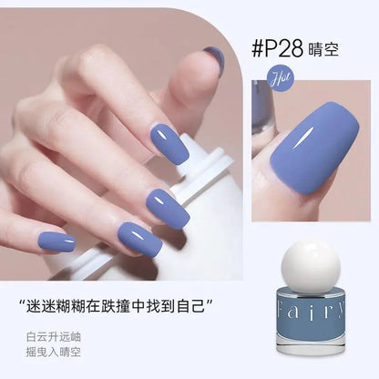 Nail Polish No Bake Quick Dry Lasting Non-peeling Nail Polish No Smell Summer White Light Bulb Nutrition Foot Nails Art Tools Good Vibrations