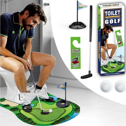 A Set of Five Toilet Golf Balls, A Fun and Leisure Golf Ball Set for The Toilet, Perfect As A Gift for Dad or Boyfriend. Good Vibrations