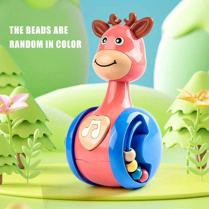 Roly Poly Baby Toys 6 to 12 Months, Tumbler Wobbler Toys for Infant Boy Girl - Perfect for Learning to Climb & Early Education! Good Vibrations