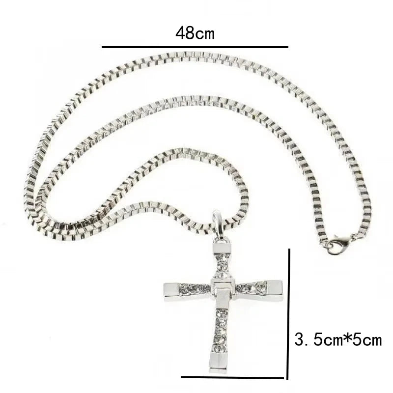 Fast And Angry Necklace, Men Cross Necklace, People Praying Sacred Dominican Jesus Necklace Big Discounts Gift Colar Masculino Good Vibrations