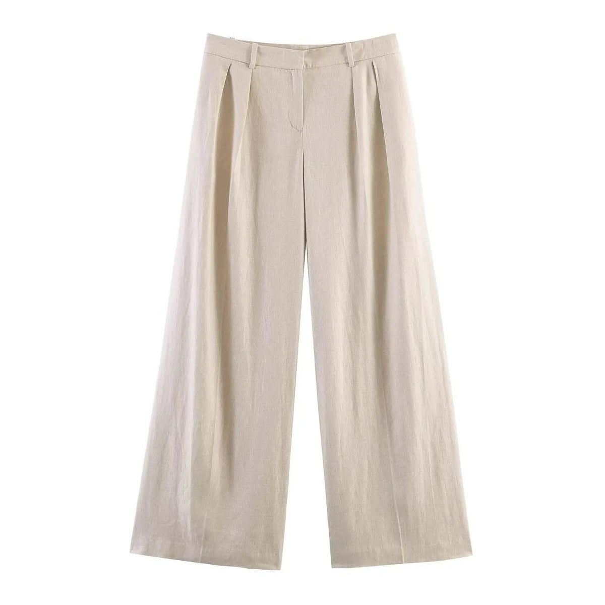 Women's Two Piece Suit Summer 2026 Double Breasted Short Sleeve Blazer High Waist Wide Leg Trousers Female Commute Office Set Good Vibrations