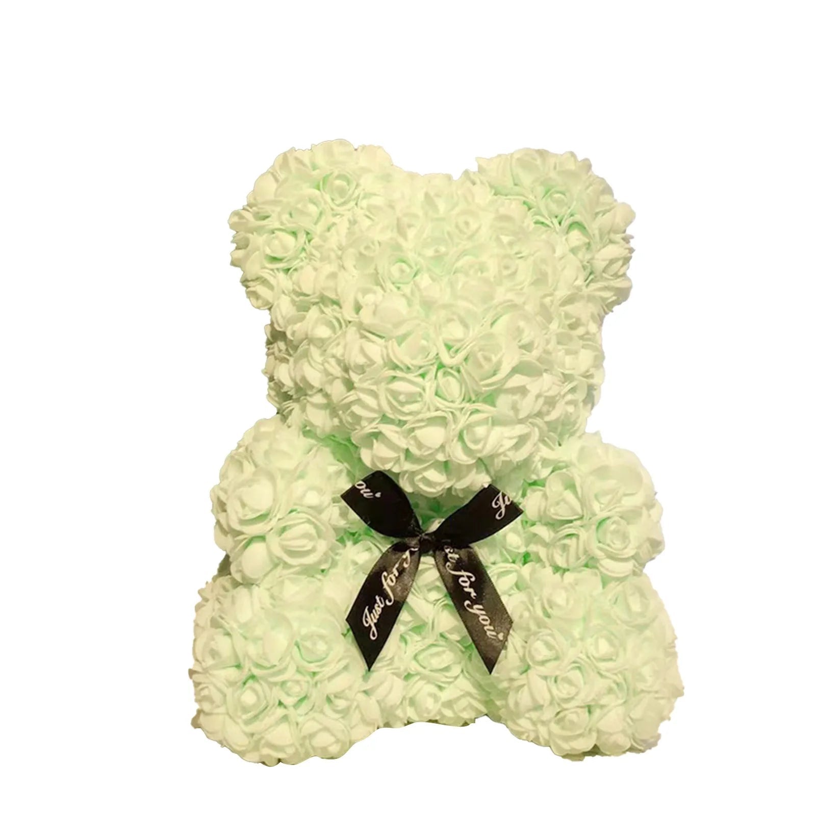 Rose Bear NEW Valentines Day Gifts 25cm Flower Bears Artificial Floral Decorations Mother' DAY Gift For Girlfriend Festival And Good Vibrations