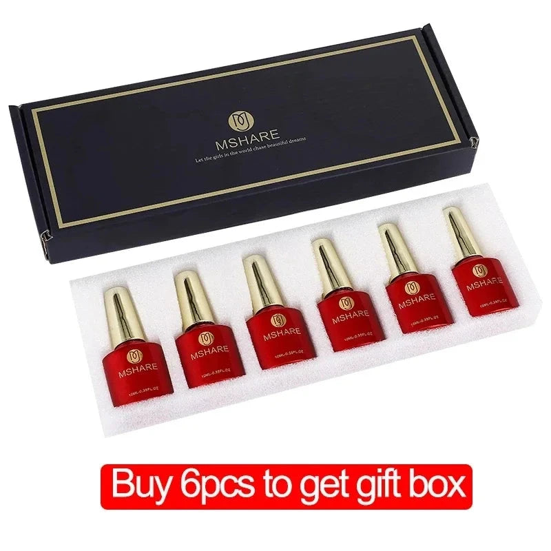 MSHARE Blush Pink Shade Color Rubber Base Gel Polish Nail Camouflage Nails Gel 10ml Good Vibrations