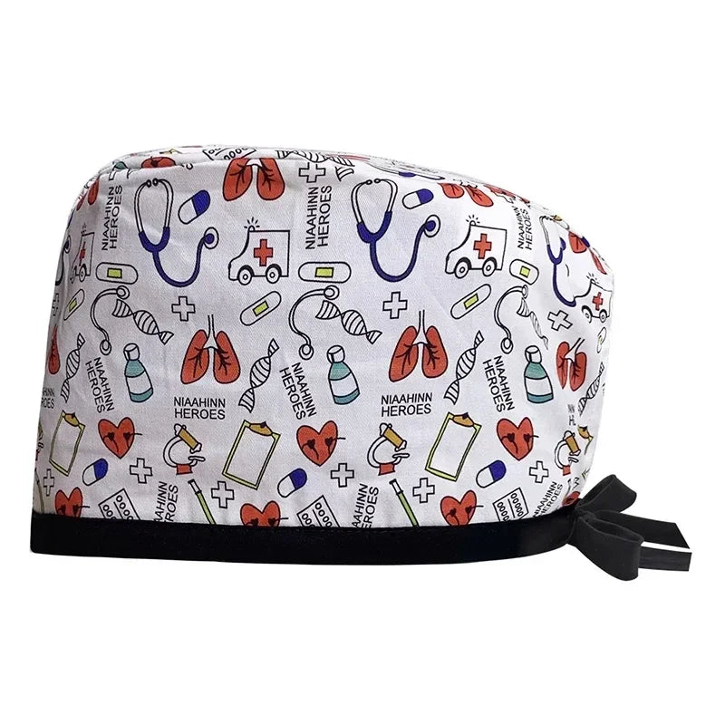 Wholesale Prices Anesthetist Clinical Hats Men's Pet Hospital Surgical Cap Nurse Surgical Cap Doctor Dentist Pharmacy Scrubs Hat Good Vibrations
