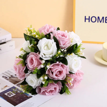 28cm Rose Artificial Flower Balls Wedding Roman Column Road Guide Decorations Birthday Party Beautiful Centerpieces Bouquet Good Vibrations