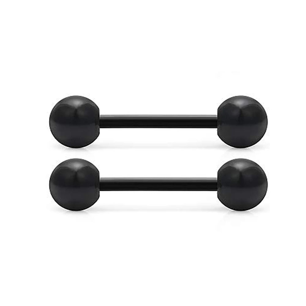 2 Pieces 14G 16mm Night Glow Flexible Acrylic Straight Tongue Ring pacifier Ring Fixed Perforated For Woman and Man Good Vibrations